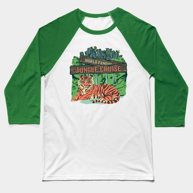 Jungle Cruise Baseball T-Shirt by MultiversiTee